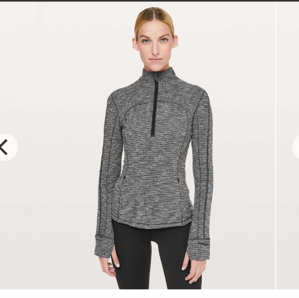 Lululemon Run Briskly 1/2 Zip Sz 6